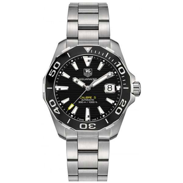 Tag Heuer Men’s Automatic Swiss Made Silver Stainless Steel Black Dial 41mm Watch WAY211A.BA0928 UAE DUBAI AJMAN SHARJAH ABU DHABI RAS AL KHAIMA UMM UL QUWAIN ALAIN FUJAIRAH