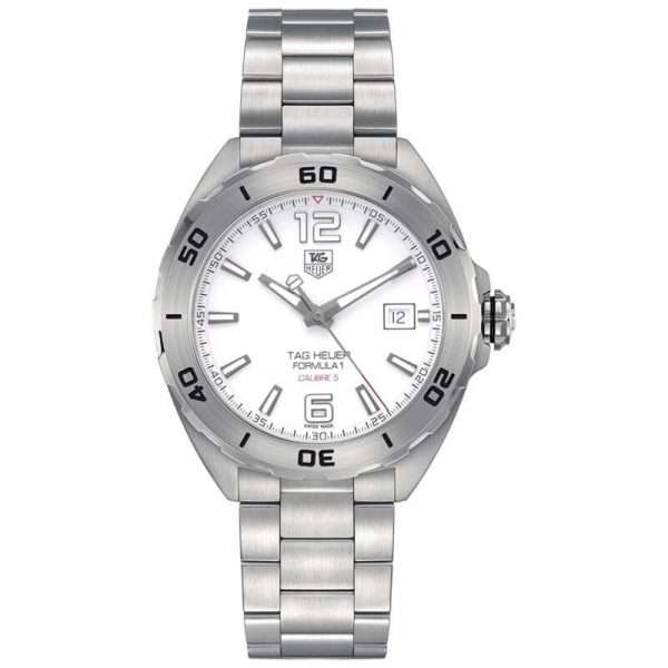 Tag Heuer Men’s Automatic Swiss Made Silver Stainless Steel White Dial 41mm Watch WAZ2114.BA0875 UAE DUBAI AJMAN SHARJAH ABU DHABI RAS AL KHAIMA UMM UL QUWAIN ALAIN FUJAIRAH