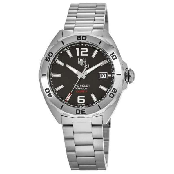 Tag Heuer Men’s Automatic Swiss Made Silver Stainless Steel Black Dial 41mm Watch WAZ2113.BA0875 UAE DUBAI AJMAN SHARJAH ABU DHABI RAS AL KHAIMA UMM UL QUWAIN ALAIN FUJAIRAH