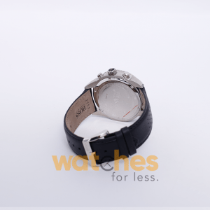 Hugo Boss Men’s Quartz Black Leather Strap Black Dial 44mm Watch 1512804