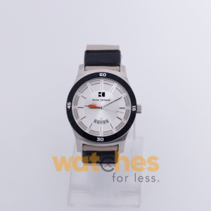 Hugo Boss Men’s Quartz Sand Nylon Strap Silver Dial 44mm Watch 1512532