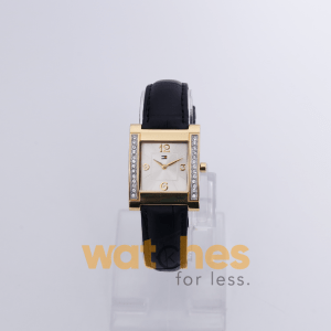 Tommy Hilfiger Women’s Quartz Black Leather Strap Silver Dial 27mm Watch F80262