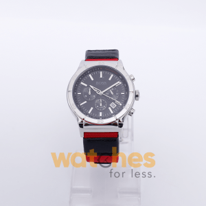 Hugo Boss Men’s Quartz Red Nylon Strap Black Dial 44mm Watch 1512584