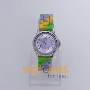 Tommy Hilfiger Women’s Quartz Multi Silicone Strap Purple Mother Of Pearl Dial 36mm Watch TH1113410910