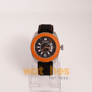 Hugo Boss Men’s Quartz Black Nylon Strap Black Dial 43mm Watch 1512546