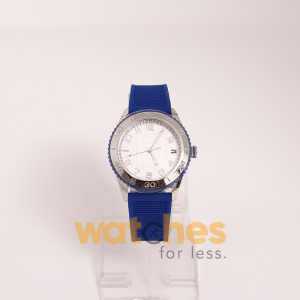 Tommy Hilfiger Women’s Quartz Blue Silicone Strap White Dial 38mm Watch 1781129