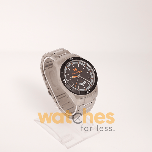 Hugo Boss Men’s Quartz Silver Stainless Steel Black Dial 44mm Watch 1512837