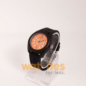 Hugo Boss Men’s Quartz Black Silicone Strap Orange Dial 43mm Watch 1512543