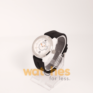 Hugo Boss Men’s Quartz Black Silicone Strap White Dial 43mm Watch 1512545