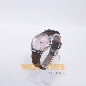Tommy Hilfiger Women’s Quartz Grey Silicone Strap Light Pink Dial 38mm Watch TH2443951623