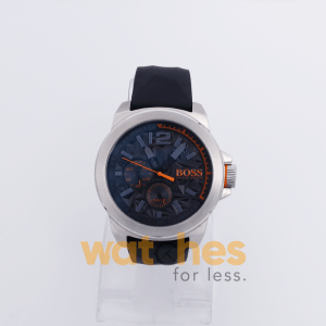 Hugo Boss Men’s Quartz Black Silicone Strap Black Dial 50mm Watch 1513099