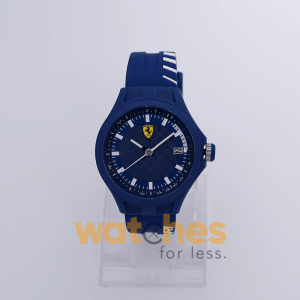 Ferrari Men’s Quartz Blue Silicone Strap Blue Dial 44mm Watch 0830129