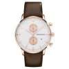 Emporio Armani Men’s Quartz Leather Strap White Dial 43mm Watch AR0398 UAE DUBAI AJMAN SHARJAH ABU DHABI RAS AL KHAIMA UMM UL QUWAIN ALAIN FUJAIRAH