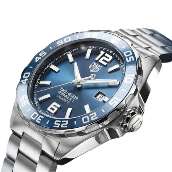 Tag Heuer Men’s Automatic Swiss Made Silver Stainless Steel Blue Dial 43mm Watch WAZ2015.BA0842 UAE DUBAI AJMAN SHARJAH ABU DHABI RAS AL KHAIMA UMM UL QUWAIN ALAIN FUJAIRAH