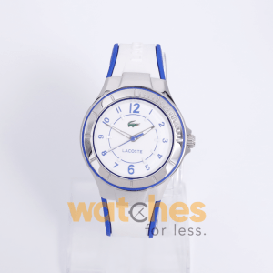 Lacoste Women’s Quartz White & Blue Silicone Strap White Dial 36mm Watch 2000799 UAE DUBAI AJMAN SHARJAH ABU DHABI RAS AL KHAIMA UMM UL QUWAIN ALAIN FUJAIRAH