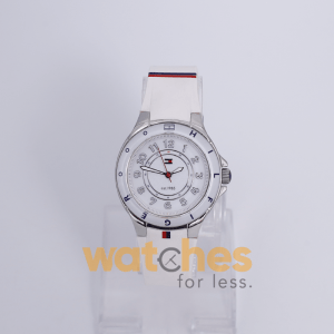 Tommy Hilfiger Women’s Quartz Silicone Strap White Dial 34mm Watch 1781271 UAE DUBAI AJMAN SHARJAH ABU DHABI RAS AL KHAIMA UMM UL QUWAIN ALAIN FUJAIRAH
