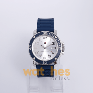 Tommy Hilfiger Men’s Quartz Blue Silicone Strap Silver Dial 43mm Watch 1790829 UAE DUBAI AJMAN SHARJAH ABU DHABI RAS AL KHAIMA UMM UL QUWAIN ALAIN FUJAIRAH