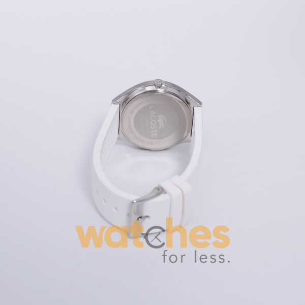Lacoste Women’s Quartz White Silicone Strap Silver Dial 38mm Watch 2000785 UAE DUBAI AJMAN SHARJAH ABU DHABI RAS AL KHAIMA UMM UL QUWAIN ALAIN FUJAIRAH