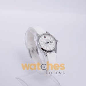 Tommy Hilfiger Women’s Quartz White Silicone Strap White & Silver Dial 30mm Watch 1781116 UAE DUBAI AJMAN SHARJAH ABU DHABI RAS AL KHAIMA UMM UL QUWAIN ALAIN FUJAIRAH