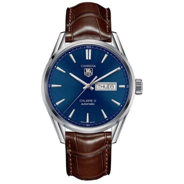 Tag Heuer Carrera Men’s Automatic Swiss Made Brown Leather Strap Blue Dial 41mm Watch WAR201E.FC6291 UAE DUBAI AJMAN SHARJAH ABU DHABI RAS AL KHAIMA UMM UL QUWAIN ALAIN FUJAIRAH