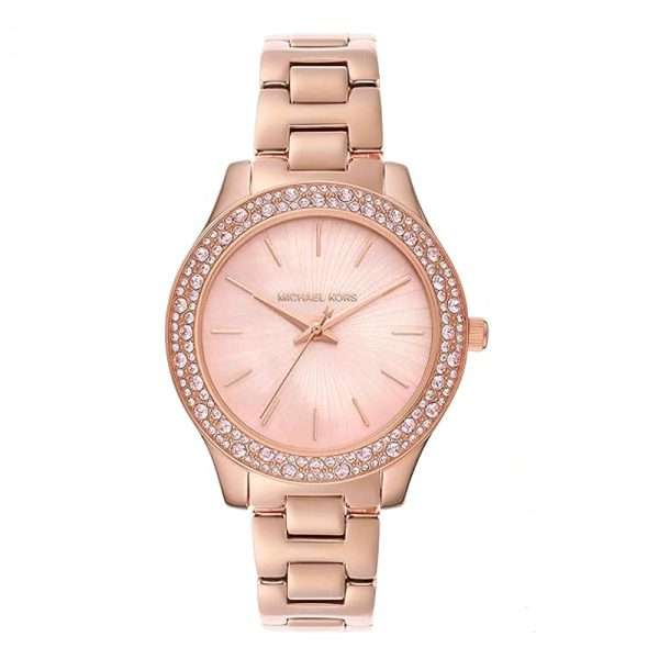 Michael Kors Women’s Quartz Rose Gold Stainless Steel Pink Dial 36mm Watch MK1068 UAE DUBAI AJMAN SHARJAH ABU DHABI RAS AL KHAIMA UMM UL QUWAIN ALAIN FUJAIRAH