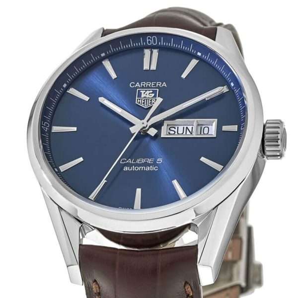 Tag Heuer Carrera Men’s Automatic Swiss Made Brown Leather Strap Blue Dial 41mm Watch WAR201E.FC6291 UAE DUBAI AJMAN SHARJAH ABU DHABI RAS AL KHAIMA UMM UL QUWAIN ALAIN FUJAIRAH