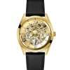 Guess Men’s Quartz Black Leather Strap Gold Dial 42mm Watch GW0389G2 UAE DUBAI AJMAN SHARJAH ABU DHABI RAS AL KHAIMA UMM UL QUWAIN ALAIN FUJAIRAH