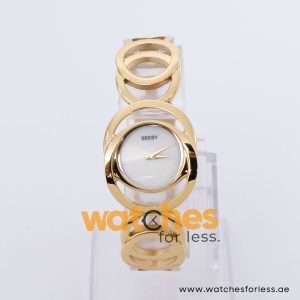 Seksy Women’s Quartz Gold Stainless Steel White Dial 29mm Watch 4418