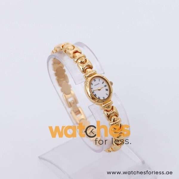 Yema Women’s Quartz Gold Stainless Steel White Dial 18mm Watch MRY016X