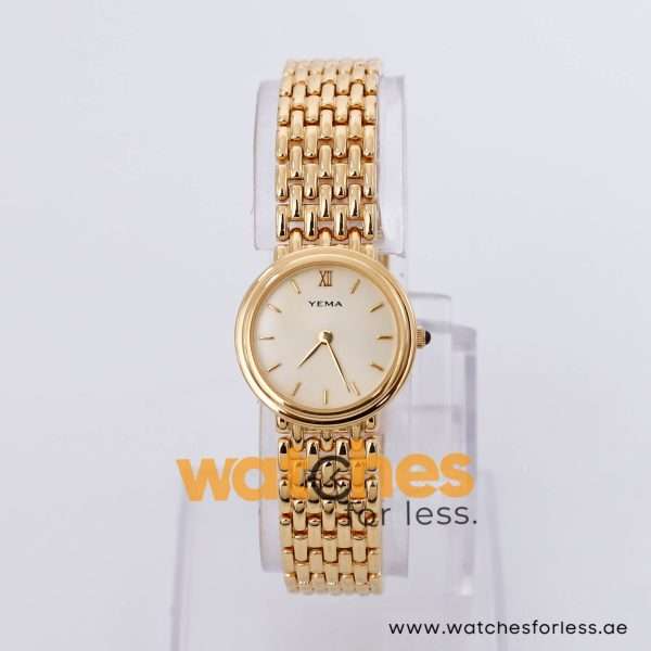 Yema Women’s Quartz Gold Stainless Steel Champagne Dial 24mm Watch MTA022X