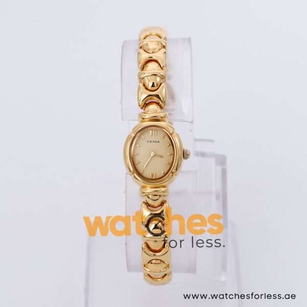 Yema Women’s Quartz Gold Stainless Steel Beige Dial 17mm Watch MRY014X