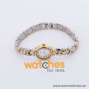 Yema Women’s Quartz Two-tone Stainless Steel White Dial 17mm Watch MRY018X