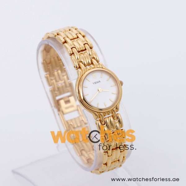 Yema Women’s Quartz Gold Stainless Steel White Dial 24mm Watch RRY114X
