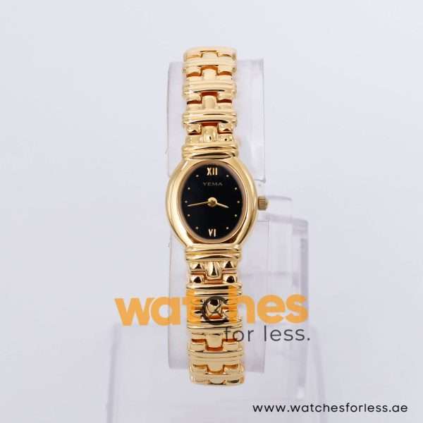 Yema Women’s Quartz Gold Stainless Steel Black Dial 19mm Watch MTA030X