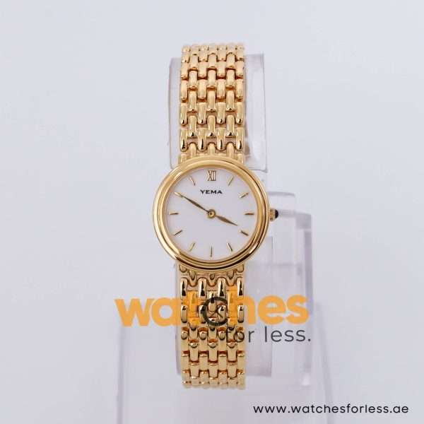 Yema Women’s Quartz Gold Stainless Steel White Dial 24mm Watch YE704