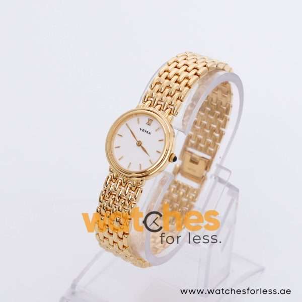 Yema Women’s Quartz Gold Stainless Steel White Dial 24mm Watch YE704