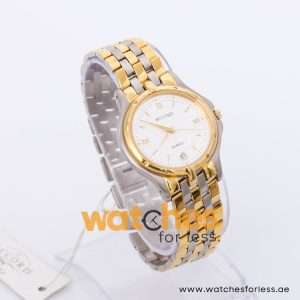 Accord Women’s Quartz Two-tone Stainless Steel Silver Sunray Dial 34mm Watch ACC1084