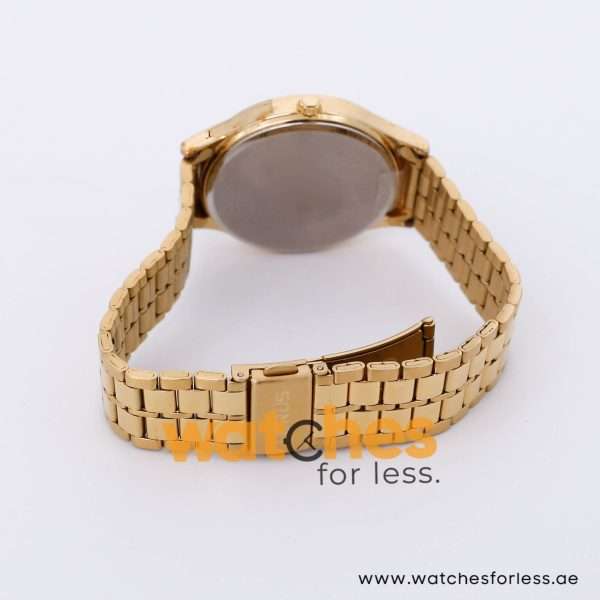 Lorus Men’s Quartz Gold Stainless Steel Gold Dial 37mm Watch RR45X