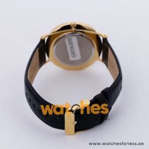 Lorus Men’s Quartz Black Leather Strap White Dial 40mm Watch RH896BX9