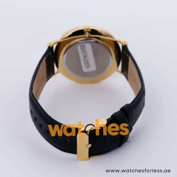Lorus Men’s Quartz Black Leather Strap White Dial 40mm Watch RH896BX9