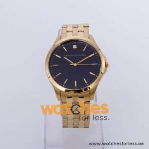 Armani Exchange Men’s Quartz Gold Stainless Steel Black Dial 46mm Watch AX1357