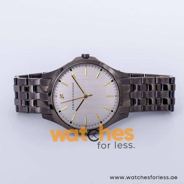Armani Exchange Men’s Quartz Grey Stainless Steel Silver Dial 46mm Watch AX2169