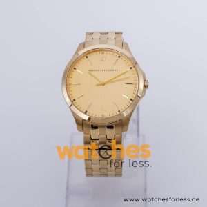 Armani Exchange Men’s Quartz Gold Stainless Steel Gold Dial 46mm Watch AX2147