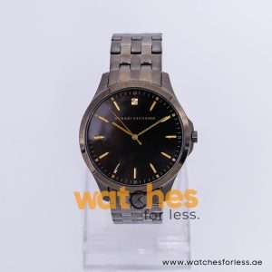 Armani Exchange Men’s Quartz Dark Grey Stainless Steel Black Dial 46mm Watch AX1357