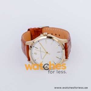 Armani Exchange Men’s Quartz Brown Leather Strap Silver Dial 46mm Watch AX2169/5