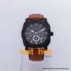 Fossil Men’s Quartz Brown Leather Strap Black Dial 45mm Watch FS4616/4