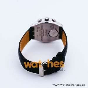 Swatch Men’s Swiss Made Quartz Black Leather Strap Black Dial 40mm Watch YCS485GC UAE DUBAI AJMAN SHARJAH ABU DHABI RAS AL KHAIMA UMM UL QUWAIN ALAIN FUJAIRAH