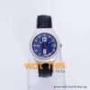 Swatch Unisex Swiss Made Quartz Black Leather Strap Blue Dial 37mm Watch YGS12689 UAE DUBAI AJMAN SHARJAH ABU DHABI RAS AL KHAIMA UMM UL QUWAIN ALAIN FUJAIRAH