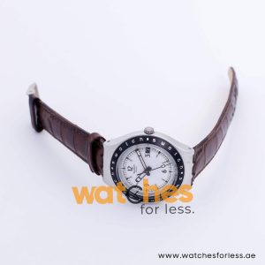 Swatch Men’s Swiss Made Quartz Brown Leather Strap White Dial 37mm Watch YGS713G UAE DUBAI AJMAN SHARJAH ABU DHABI RAS AL KHAIMA UMM UL QUWAIN ALAIN FUJAIRAH