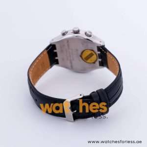 Swatch Men’s Swiss Made Quartz Black Leather Strap Black Dial 40mm Watch YCS4006A3 UAE DUBAI AJMAN SHARJAH ABU DHABI RAS AL KHAIMA UMM UL QUWAIN ALAIN FUJAIRAH